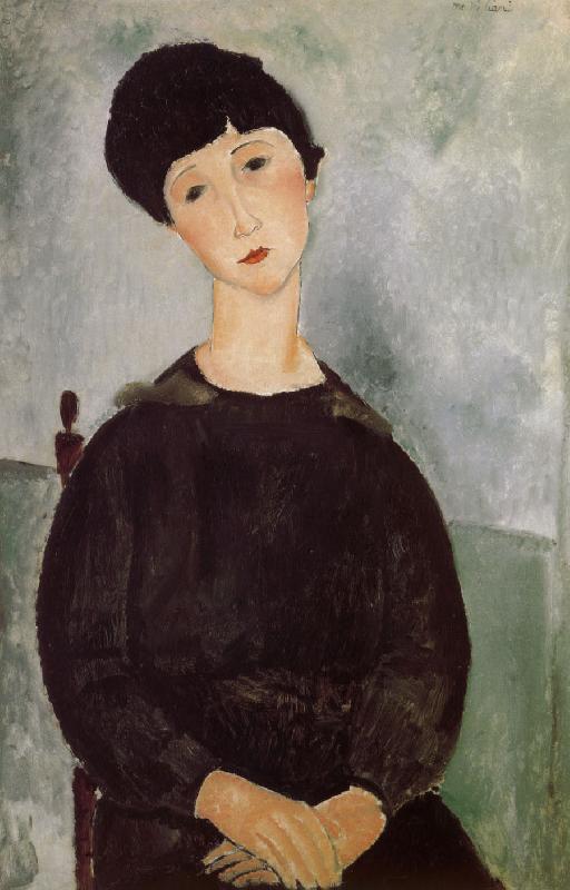 Amedeo Modigliani Seated Young woman Sweden oil painting art